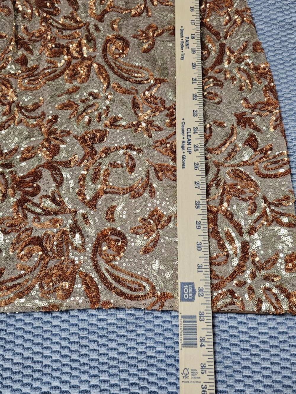 NEW Available Brown Beige Sequin Sleeveless Women's Cocktail Dress - Size Medium - Picture 7 of 7